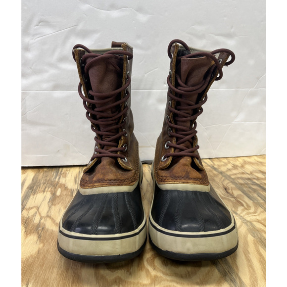 Sorel Premium Duck Boots Womens 11 Brown Waterproof Leather (NL1718-206) Rubber - Picture 5 of 13